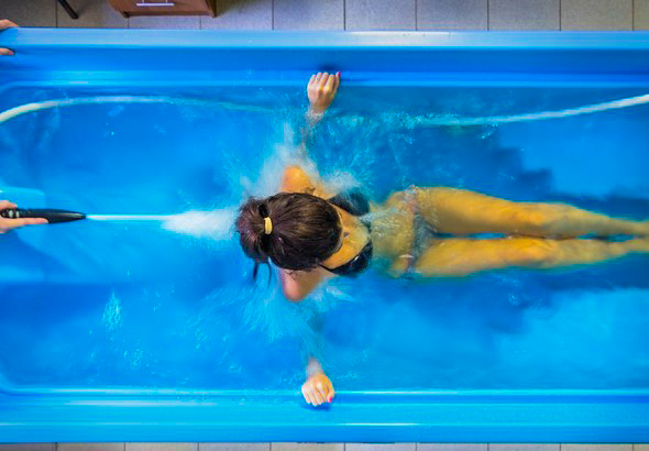 Подводный душ массаж в санатории Джинал в городе Кисловодске - фотография