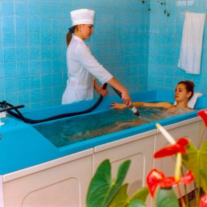 Подводный душ массаж в санатории Джинал в городе Кисловодске - фотография