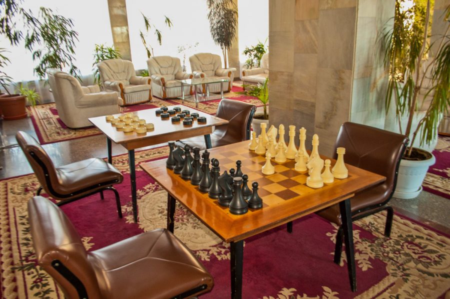 Шахматы в санатории Джинал в городе Кисловодске - фотография