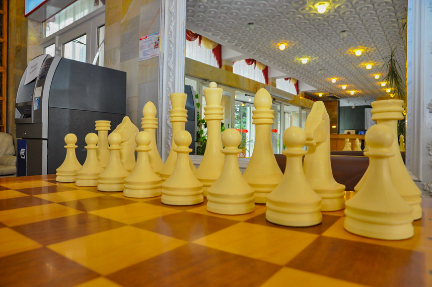 Шахматы в санатории Джинал в городе Кисловодске - фотография