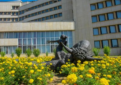 Территория в санатории Джинал в городе Кисловодске - фотография