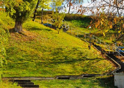 Территория в санатории Джинал в городе Кисловодске - фотография