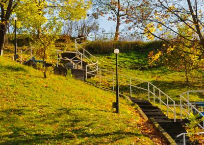 Территория в санатории Джинал в городе Кисловодске - фотография