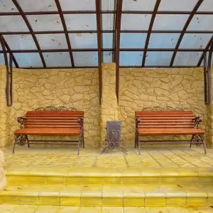 Беседка в санатории Джинал в городе Кисловодске - фотография