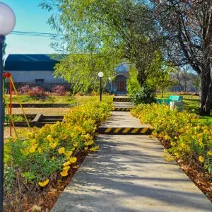 Детская площадка в санатории Джинал в городе Кисловодске - фотография